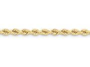 7 Inch 14k 5mm Handmade Regular Rope Chain Bracelet in 14 kt Yellow Gold