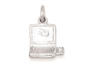 Sterling Silver Laptop Computer Charm