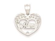 Sterling Silver Mama Heart Charm