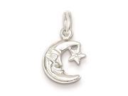 Sterling Silver Moon and Star Charm