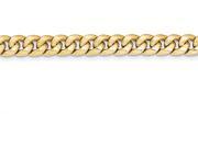 7 Inch 14k Hollow Miami Cuban Chain Bracelet in 14 kt Yellow Gold