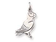 Sterling Silver Antiqued Parrot Charm