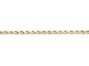 8 Inch 10k 3mm Handmade bright cut Rope Chain Bracelet in 10 kt Yellow Gold