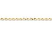 9 Inch 10k 4mm Handmade bright cut Rope Chain Ankle Bracelet Smaller Ankles in 10 kt Yellow Gold