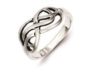 Sterling Silver Antiqued Knot Ring Size 8