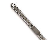 Chisel Tungsten Brushed and Polished ID Bracelet 8.5 inches