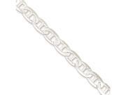 Sterling Silver 8mm Flat Anchor Link Bracelet