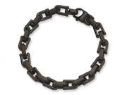 Chisel Stainless Steel Black Plated Bracelet 8.5 inches