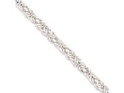 Sterling Silver 7.5inch Polished Fancy Link Toggle Bracelet