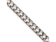 Chisel Stainless Steel Brushed and Polished Bracelet 8.5 inches