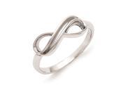Sterling Silver Overlap Infinity Ring Size 7