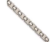 Chisel Stainless Steel Brushed and Satin Bracelet 8.75 inches