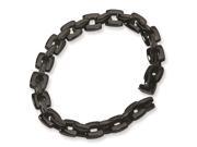 Chisel Stainless Steel Black Plated Bracelet 9 inches