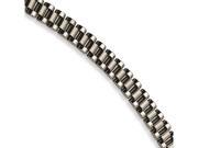 Chisel Stainless Steel Brushed and Polished Bracelet 8.5 inches