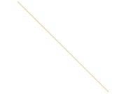 10 Inch 14k 1mm Solid bright cut Spiga Chain Ankle Bracelet in 14 kt Yellow Gold