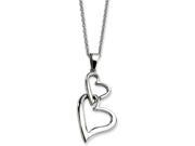 Chisel Stainless Steel Heart Pendant Necklace