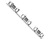 Chisel Stainless Steel Wire Polished 8.5in Bracelet