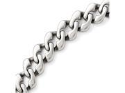 Chisel Stainless Steel Polished Link Bracelet