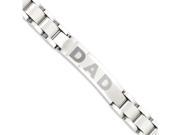 Chisel Stainless Steel Brushed and Polished Dad Bracelet