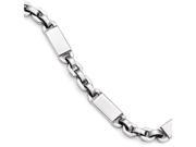 Chisel Stainless Steel Polished Fancy Link Bracelet