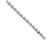 Chisel Stainless Steel Circle Link 8in Bracelet