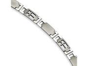 Chisel Stainless Steel Cross 8.5in Bracelet