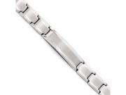 Chisel Stainless Steel Polished and Brushed Id Bracelet