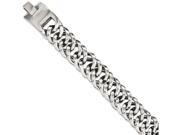 Chisel Stainless Steel Polished Fancy Links 9in Bracelet