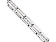 Chisel Stainless Steel Brushed and Polished 8.5in Bracelet