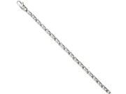 Chisel Stainless Steel Polished Oval Links 7.75in Bracelet