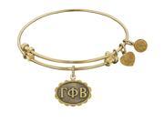 Angelica Collection Gamma Phi Beta Expandable Bangle in Brass