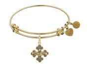 Angelica Collection Courage Expandable Bangle in Brass