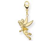 Disney Tinker Bell Lobster Clasp Charm in Gold Plated Silver