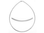 Zable Sterling Silver Round Omega Necklace 18 inches for use with Beads