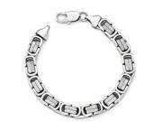 Chisel Stainless Steel Polished and Textured Bracelet