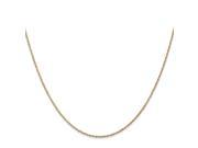 7 Inch 14k .8mm Light baby Rope Chain Bracelet in 14 kt Yellow Gold