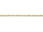7 Inch 14k Yellow Gold 2.9mm Hollow Rope Chain Bracelet