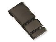 Chisel Stainless Steel Black plated Money Clip