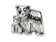 Reflections Sterling Silver Mama and Baby Bear Bead Charm