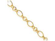 10 Inch 14k 9in with 1in Ext Anklet in 14 kt Yellow Gold