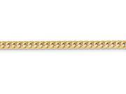 7 Inch 14k 4.3mm Domed Curb Chain Bracelet in 14 kt Yellow Gold