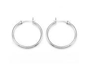 Zable Sterling Silver Hoop Earrings 2x25mm for use with Bead Charm