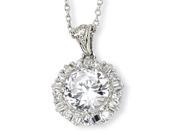 Cheryl M Sterling Silver CZ 18in Necklace