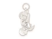 Sterling Silver Motorcycle Charm
