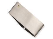 Chisel Stainless Steel 14k Gold Accent Screw Money Clip