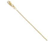 Finejewelers 10k Bright Cut Rope Chain Necklace in 10 kt Yellow Gold