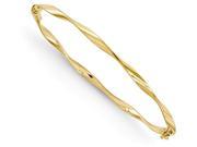 Finejewelers 14k Polished Twisted Hinged Bangle in 14 kt Yellow Gold
