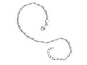 Finejewelers Sterling Silver Adjustable Anklet 9 10