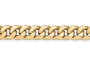 8 Inch 14k Hollow Miami Cuban Chain Bracelet in 14 kt Yellow Gold