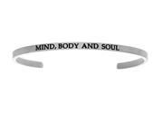 Intuition Stainless Steel mind Body and SoulCuff Bangle